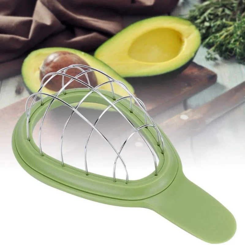 

1pc Kitchen Stainless Steel Avocado Cutter Fruit Peeler Cutter Pulp Separator Avocado Corer Vegetable Tools Kitchen Accessories