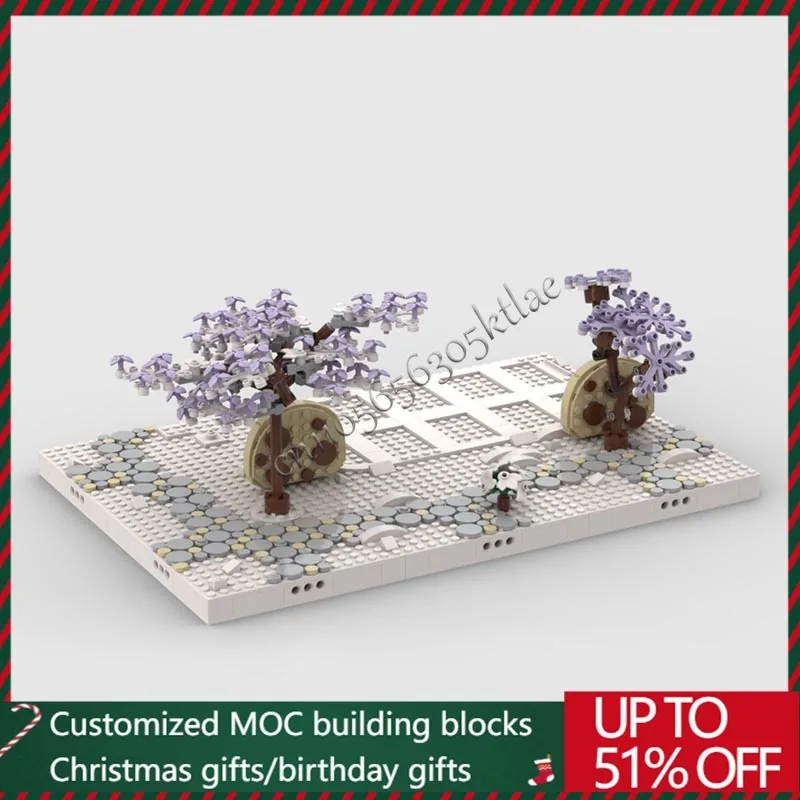 Personnaliser hiver Village série pain d'épice maison modèle de construction bricolage bloc enfants assemblage ensemble jouet cadeaux d'anniversaire MOC-10267