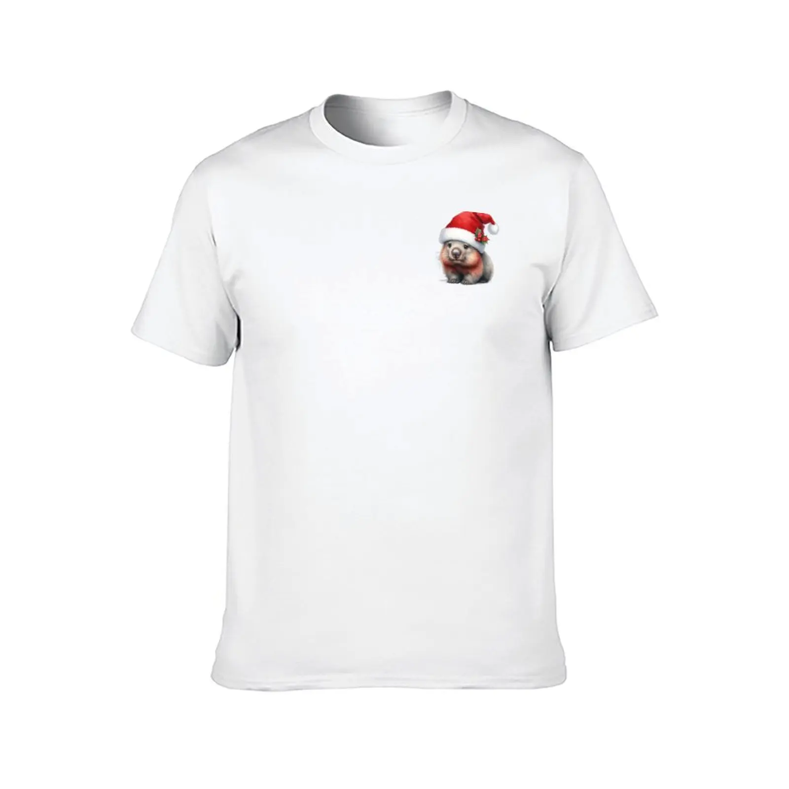 Wombat Santa T-Shirt quick drying aesthetic clothes heavy weight t shirts for men