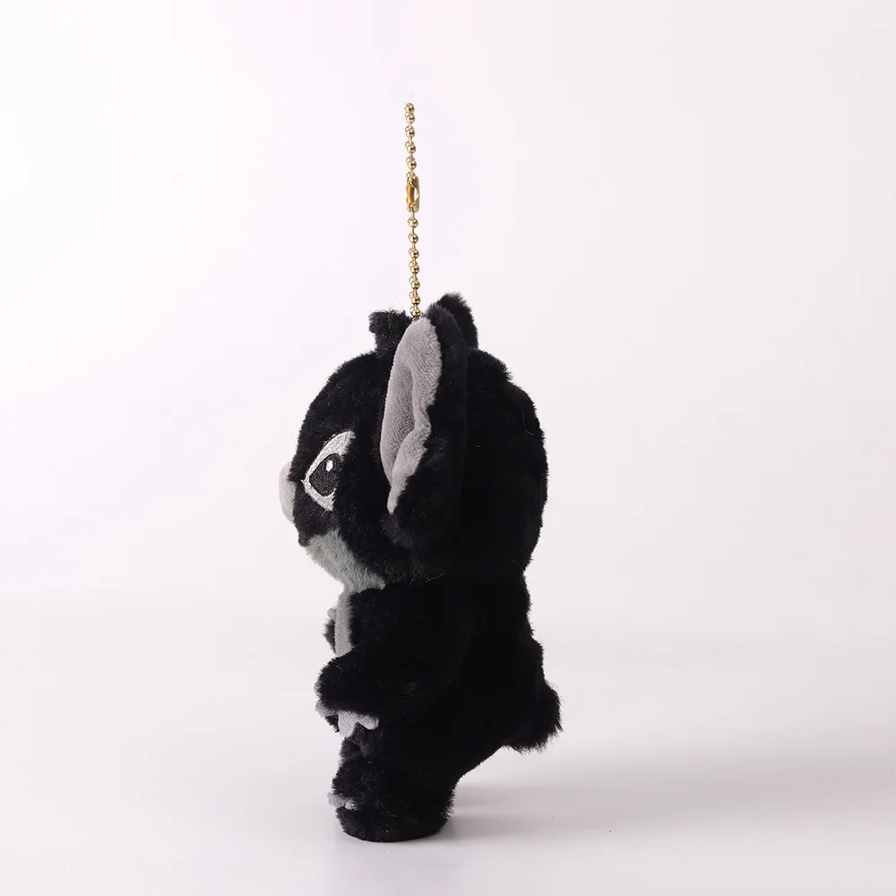 Cartoon zwarte steek hanger knappe donkere steek pluche pop sleutelhanger experimentele pop rugzak accessoires