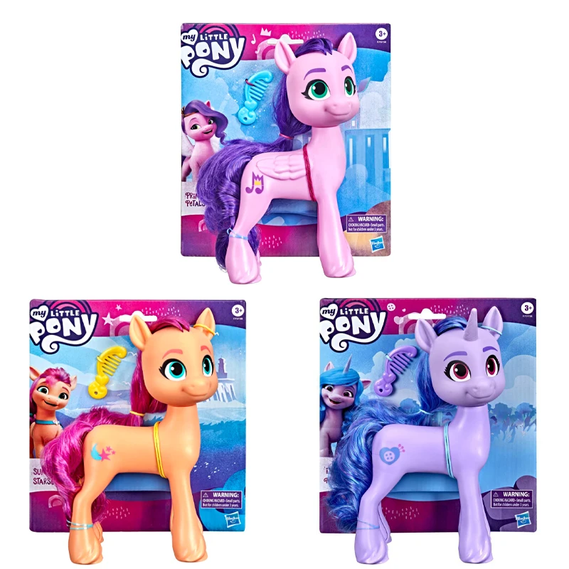 

My Little Pony A New Generation Mega Movie Friends Izzy Moonbow Sunny Starscout Princess Petals 8-Inch Pony Toy with Comb Toys