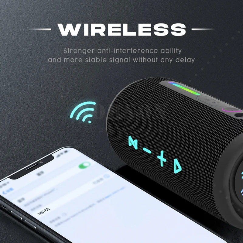 2024 Mini Bocinas New LED Parlantes Speaker Box Subwoofer 30W Outdoor Caixa De Som Waterproof Wireless Altavoz Bluetooth Speaker