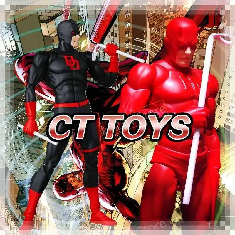 

В НАЛИЧИИ! Оригинальная фигурка CT Toys Mafex 223 Daredevil Black Red Edition в стиле SHF, аниме-фигурка с подвижными суставами.