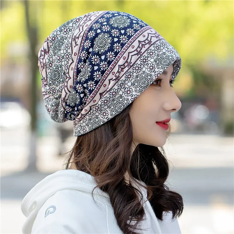 Frauen Sommer Spitze Cashew Blume Sonne Hut Frühling Herbst Winddicht Warme Schwangere Haft Kappe Multifunktions Kopftuch Bib W50 – Detail 6