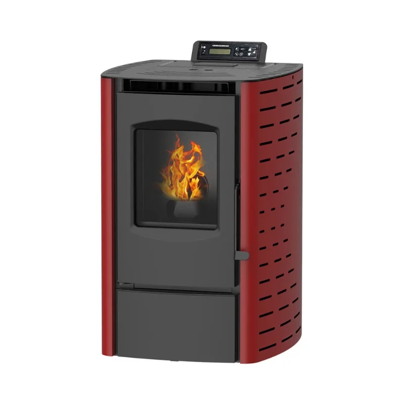 Modern 6kw Portable Wood Burning Pellet Stove European Design Iron & Steel For Indoor Use In Living Room Villa Hotel