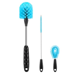 3-in-1 Water Bottle Brush Set Cleaning Brush Long Handle Water Bottles Cleaner Washing Kitchen Scrubbing Tools milk bottle brush