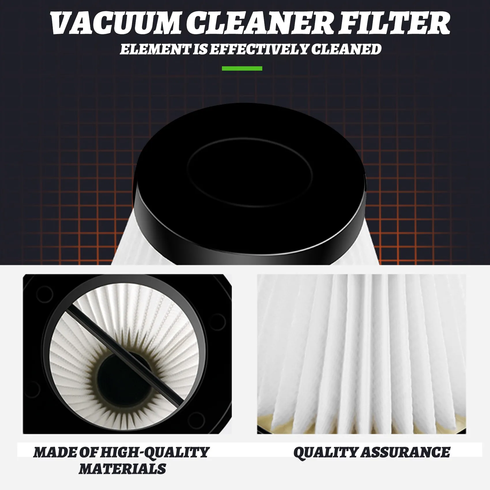 

ABRW-4 Set Replacement Filters Strainer Screen For Moosoo K17 Cordless Vacuum Cleaner Replace Filter Parts