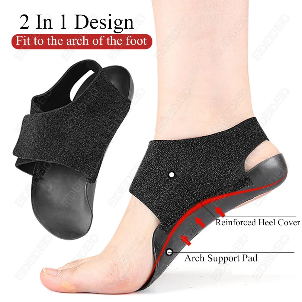 Orthotic for Flat Foot XO-Legs Correction Arch Support Plantar Fasciitis non-slip Heel Cover Orthopedic Insoles Health Soles