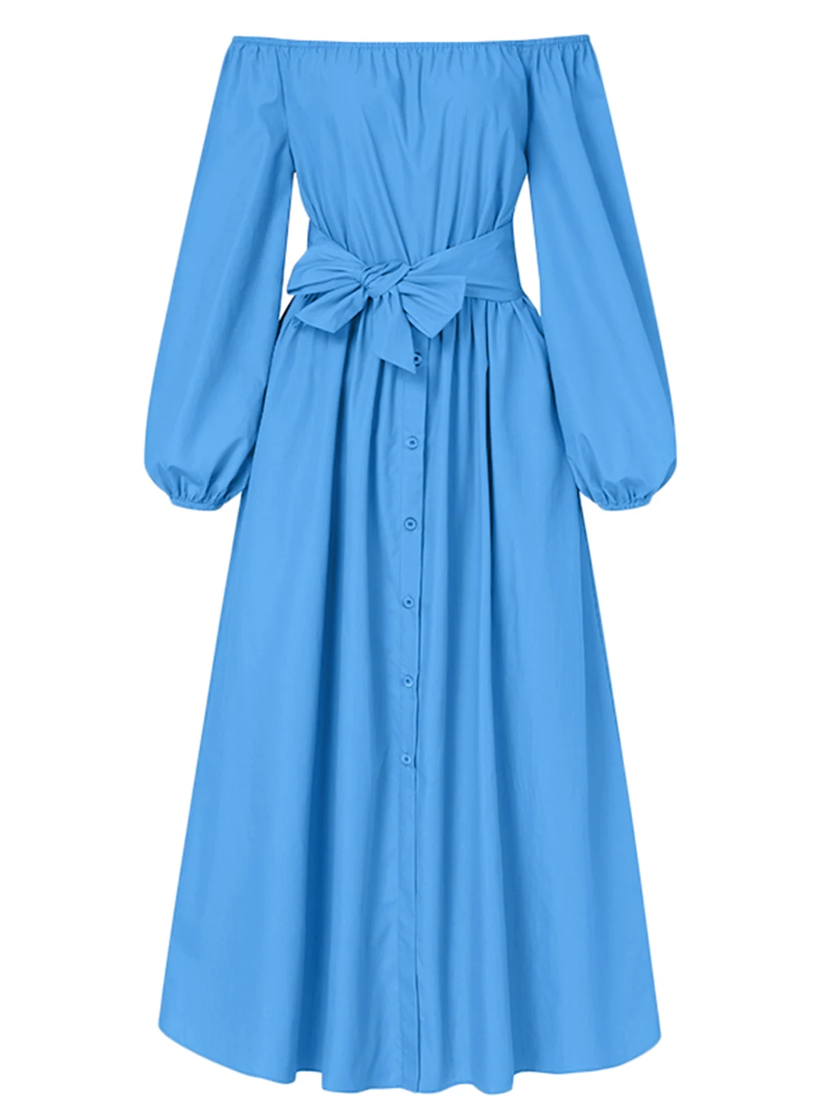 VONDA-Robe de soirée boutonnée décontractée pour femme, robe d\'été longue, robe d\'été maxi, robe éducative élégante, printemps, été, 2023