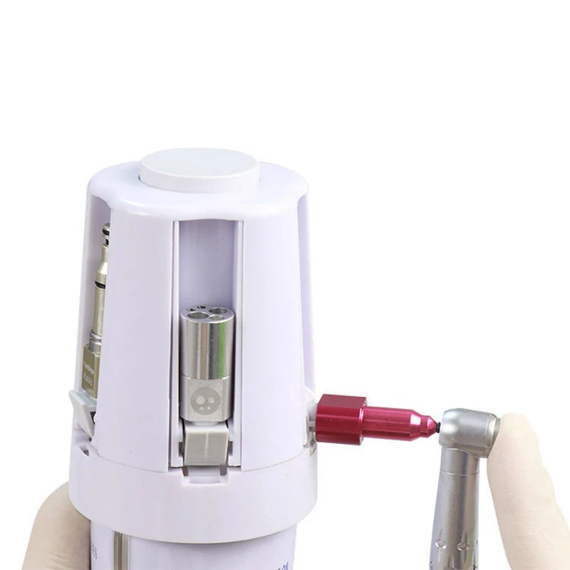 Dental Handpiece Cleaning Oil Lubricator with 5 Style Connector, Cleaning Oil Not Include