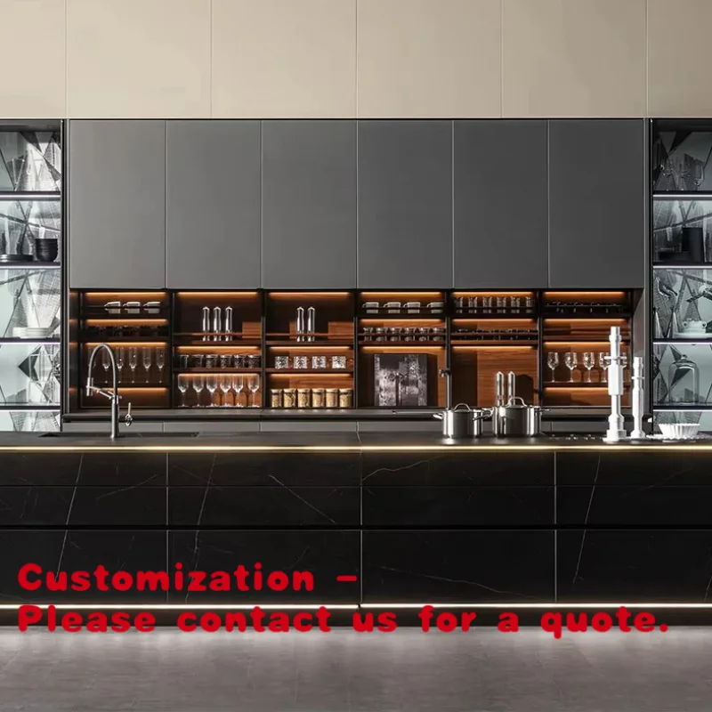 

Customize.Kitchen Cabinet Supplier Commercial Design Kitchen High Gloss Kitchen Cabinet