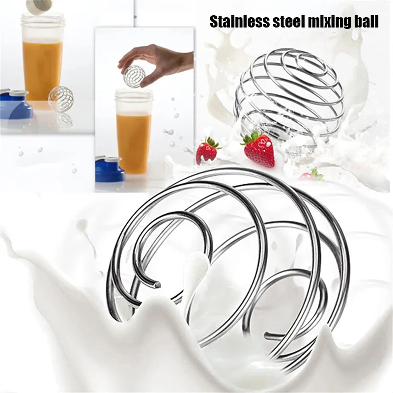1pc Blender Ball professionale in acciaio inox Shaking Cup Bottle palline miste bevande Shaker accessori per la miscelazione