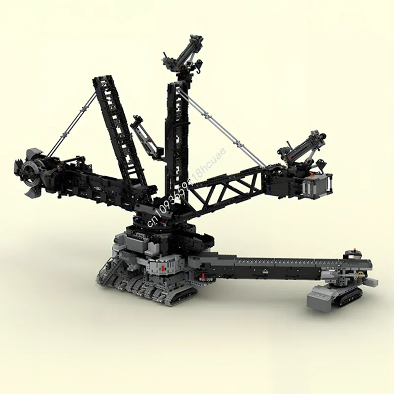 

5709 деталей MOC: Техническая модель экскаватора Krupp, конструктор, архитектурная игрушка, DIY, развивающая игрушка, рождественский подарок, подарок на день рождения для детей