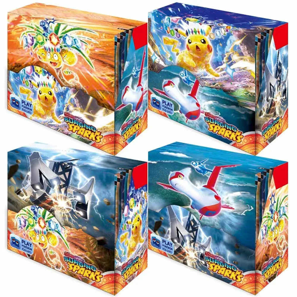 Pokemon Card Obsidian Flames Surging Sparks Scarlet & Violet Booster Box Trading Card Game Battle Energy Collection Cards Toys