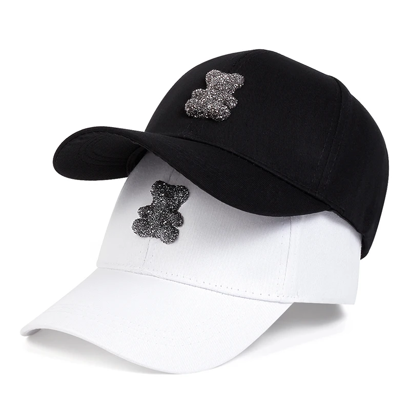 Unisex 3D Teddy Bear Personality Baseball Caps Spring Autumn Outdoor Adjustable Casual Hats Sunscreen Hat