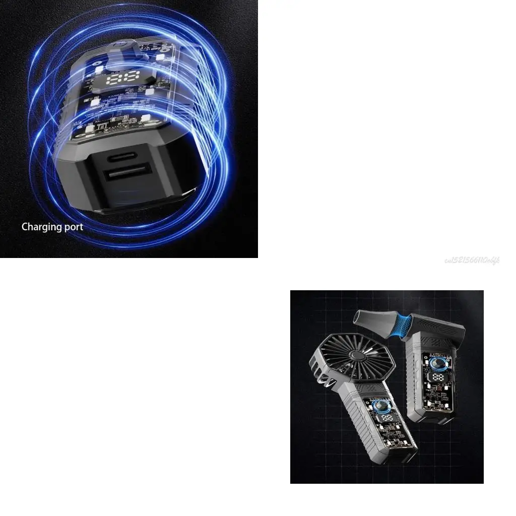 

27RB Transportable Pliable Augmenter Fan USB Charging Long Permanent Battery Modifiable Speed Configuration