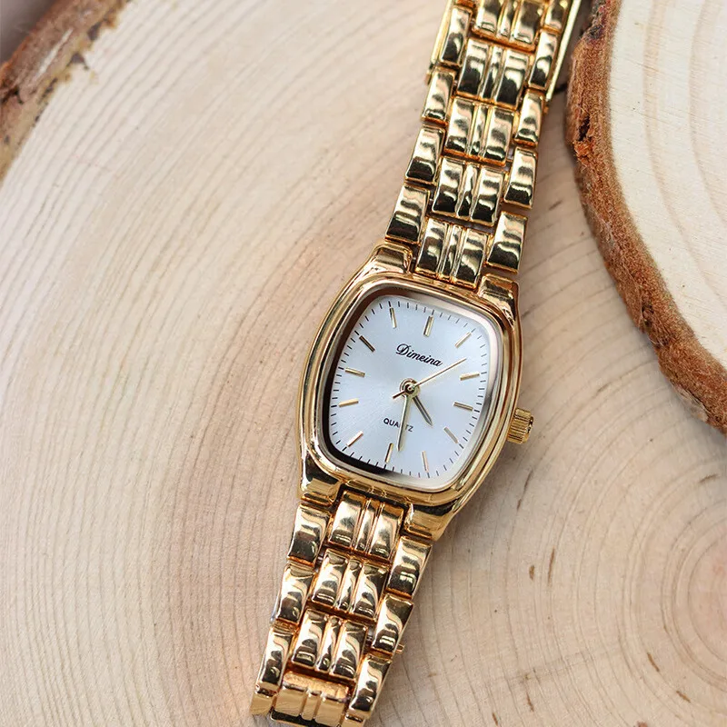 Exquisite Women'S Wristwatch, Small Green Watch, Vintage Steel Strap Watch, Women'S Antique Watch, Women'S Wristwatch.