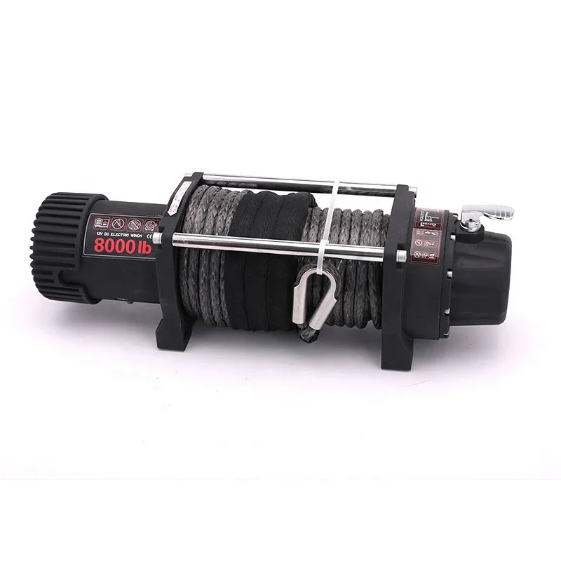 4x4 Electric Winch 8000lbs Car Winch With Synthetic Rope