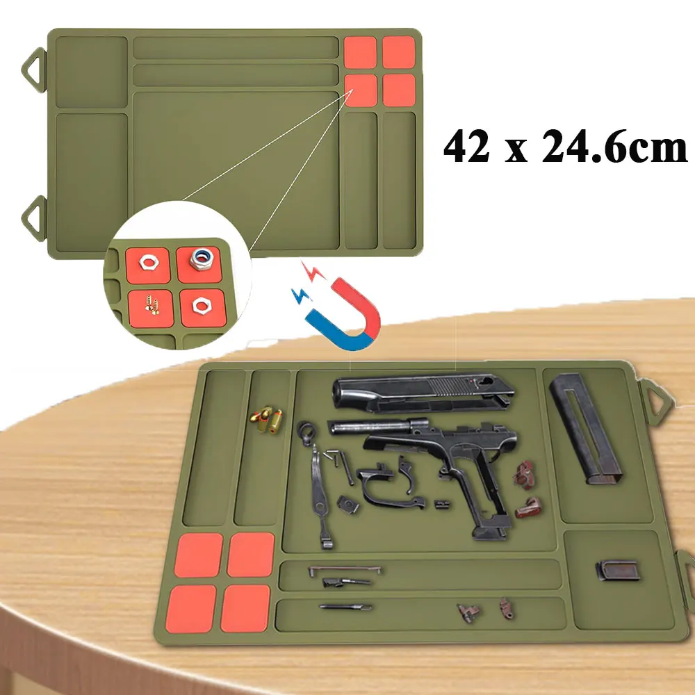 Tactical Gun Cleaning Mat Waterproof PVC Repair Work Pad Anti Slip Base Rollable Portable Tool Storage Mat Hunting Accessories