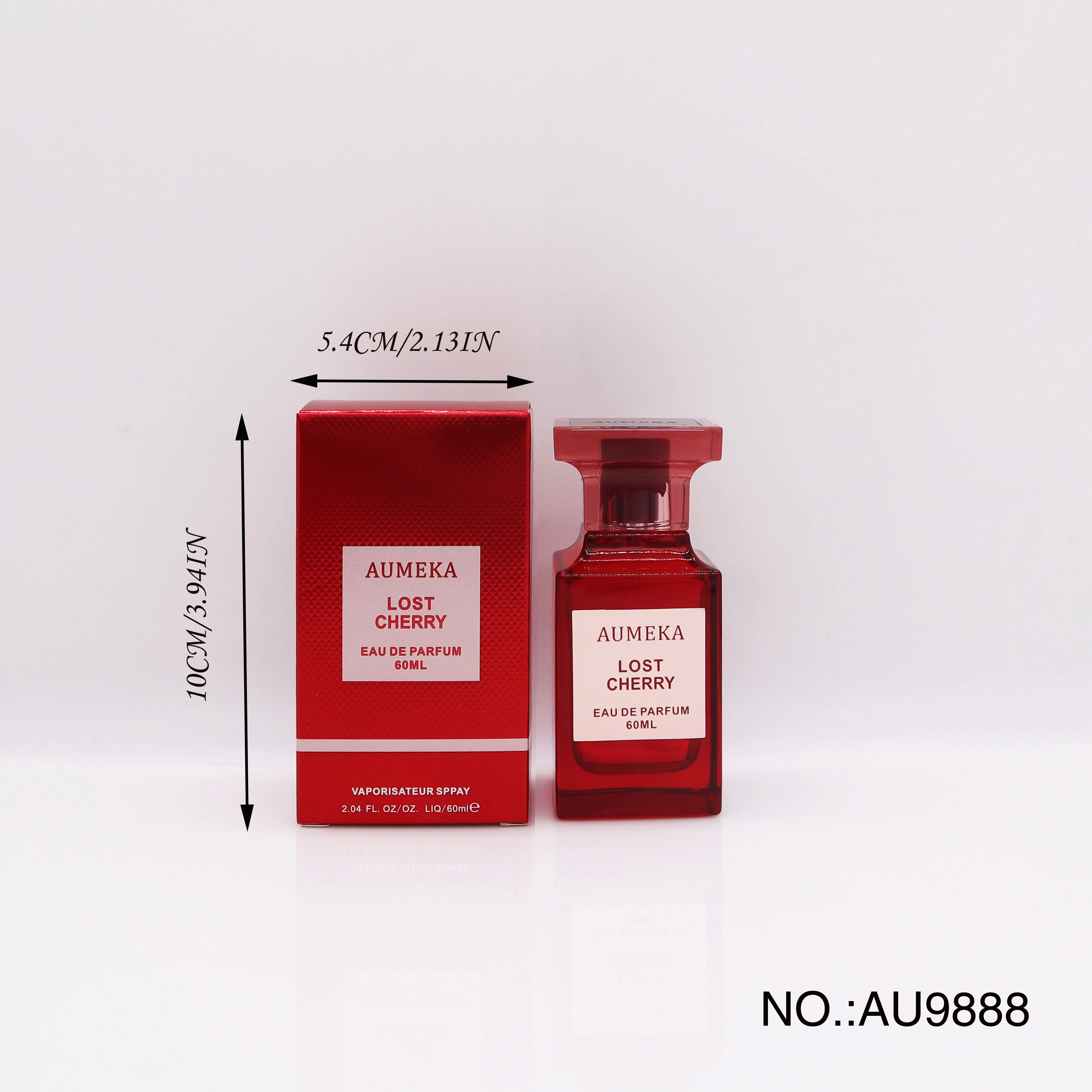 عطر AUMEKA النسائي الأصلي الفاخر للمكياج المفقود بالكرز يدوم طويلاً وودي أو دو برفوم 60 مل AU9888