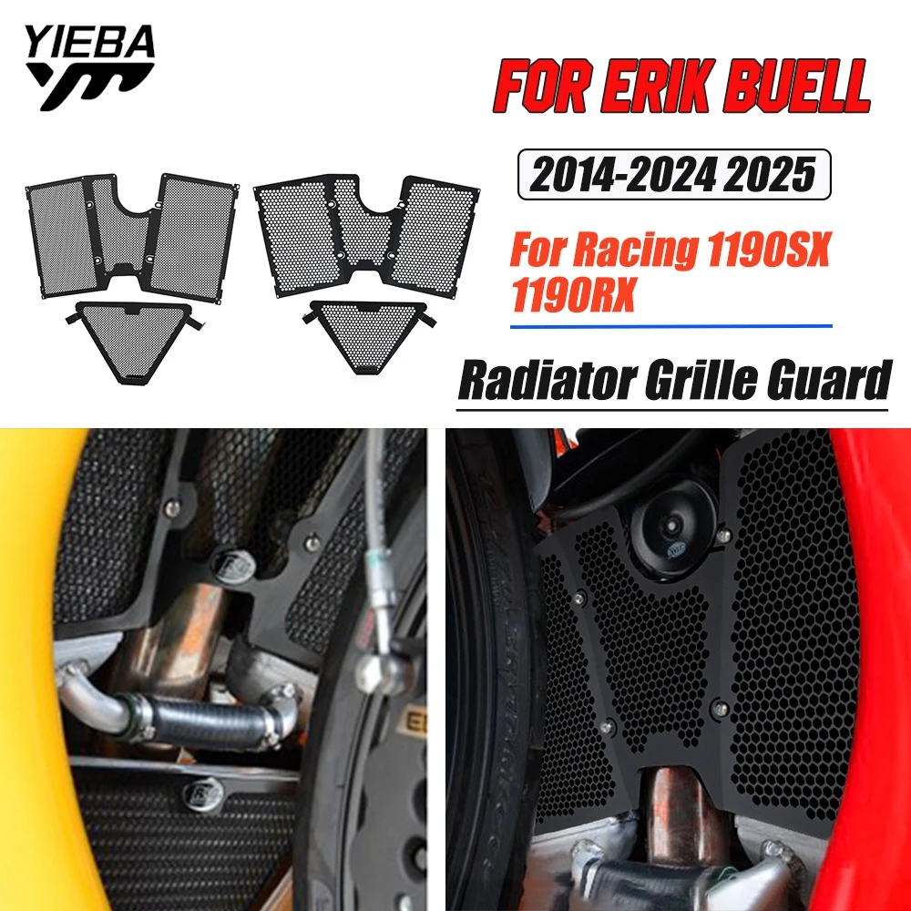 

FOR Erik Buell Racing 1190SX 2014 -2025 1190RX 1190SX Radiator Grille Guard Cover Motorcycle Accessories Water Tank Protector