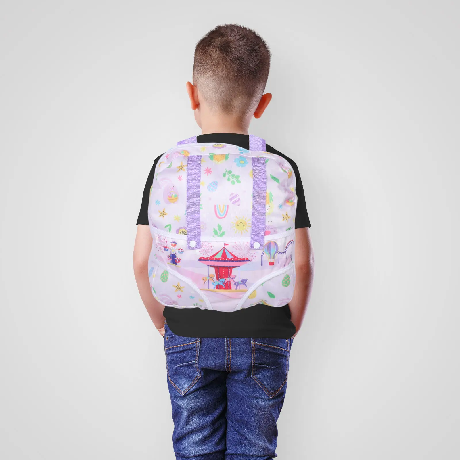 

Детский рюкзак, легкий, с регулируемыми лямками, для хранения детских принадлежностей, мини-органайзер, маленький демонстрационный кейс