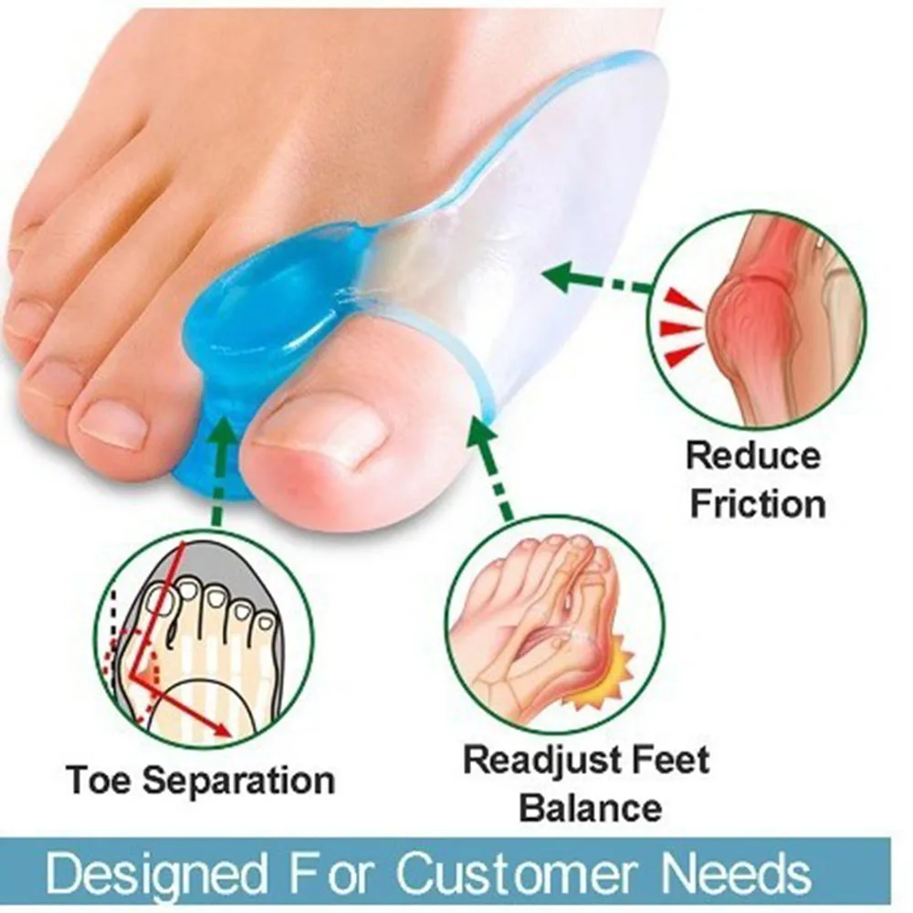 1/2/3 Pairs Bunion Corrector For Men And Women Big Foot Corrector Separate Toe Cover Toe Separator Day And Night Foot Care Tool