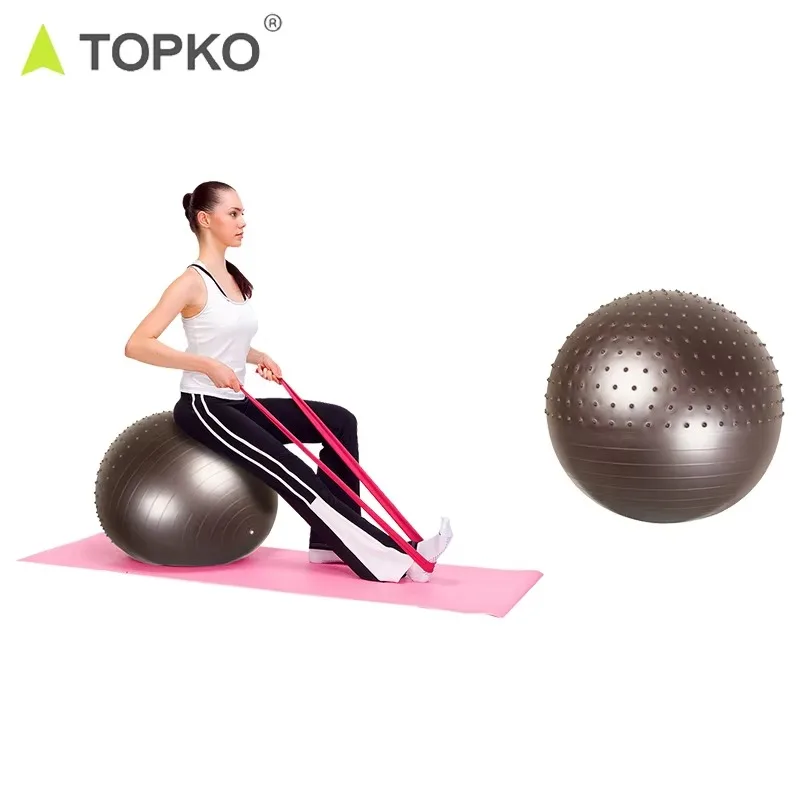 

YTYIN TOPKO High Quality PVC 55cm Yoga Ball For Women & Men Home Gym Exercise Ball Fitness Ball