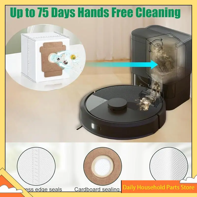 【تخفيضات كبيرة】أكياس غبار بديلة لمرشح الفرشاة الجانبية الرئيسية لـ Irobot Roomba 104 Combo/105 Vac/105 Combo/105 Combo+ Q052 Vacuum Cl
