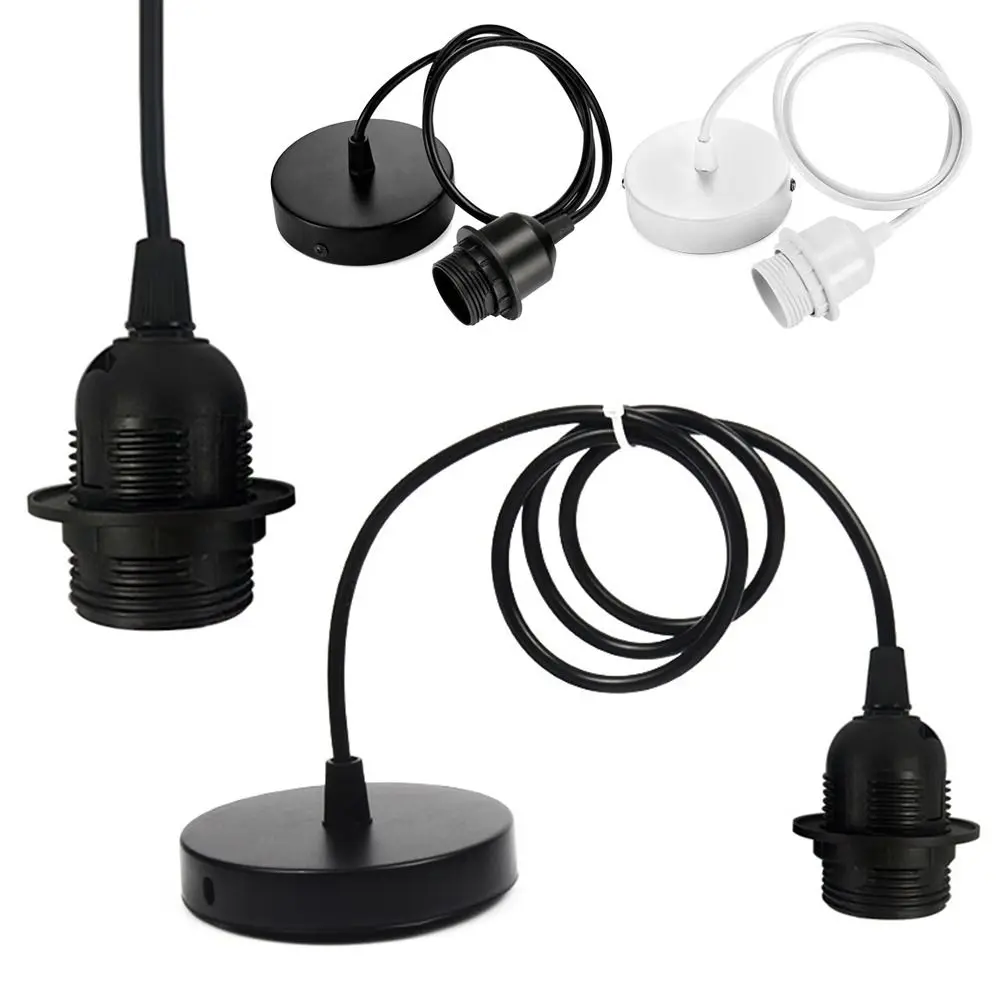 

E27 Screw-type Lamp Holder 1m / 1.5m DIY Installation Ceiling Light Base Pendant Lighting Lamp Socket Light Pendant Fitting