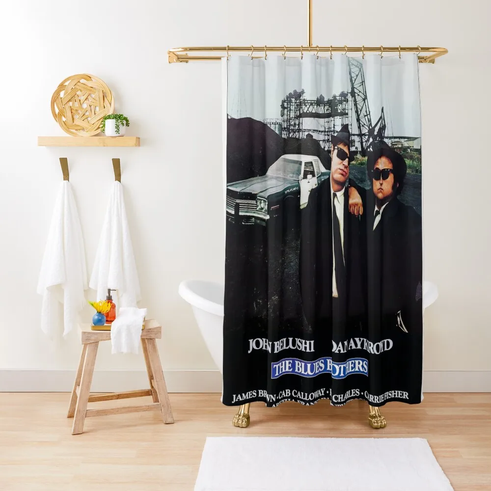 The Blues Brothers Movie Poster Shower Curtain In The Bathroom Luxury Bathroom Curtain