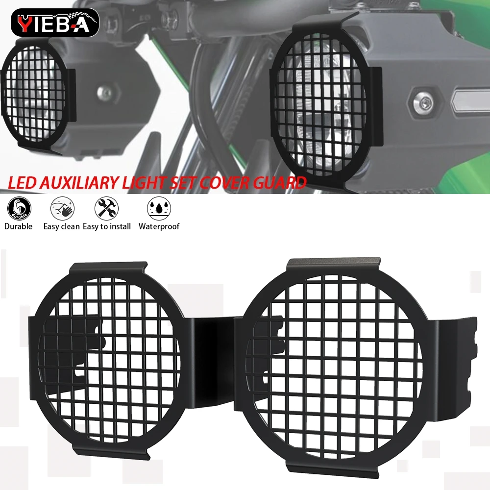 

YIEBA For KAWASAKI VERSYS-X 300 VERSYS X300 2017-2026 2025 VERSYS 650 1000 Spotlight Auxiliary FogLight Guard Protective Cover