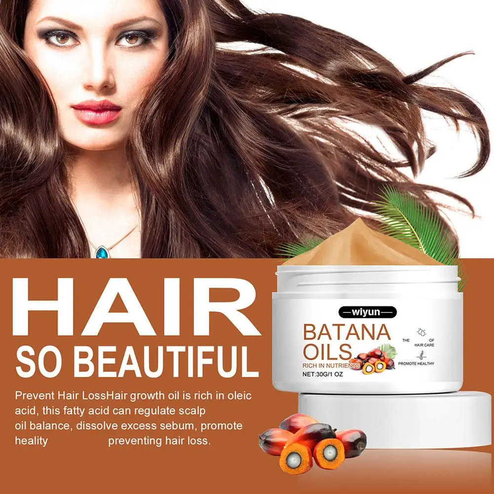 Natural 100% Batana Oil For Healthy Hair Treatment Oil Moisturize Repair Hair Root Promotes Hair Wellness Anti Hair Break D9P2