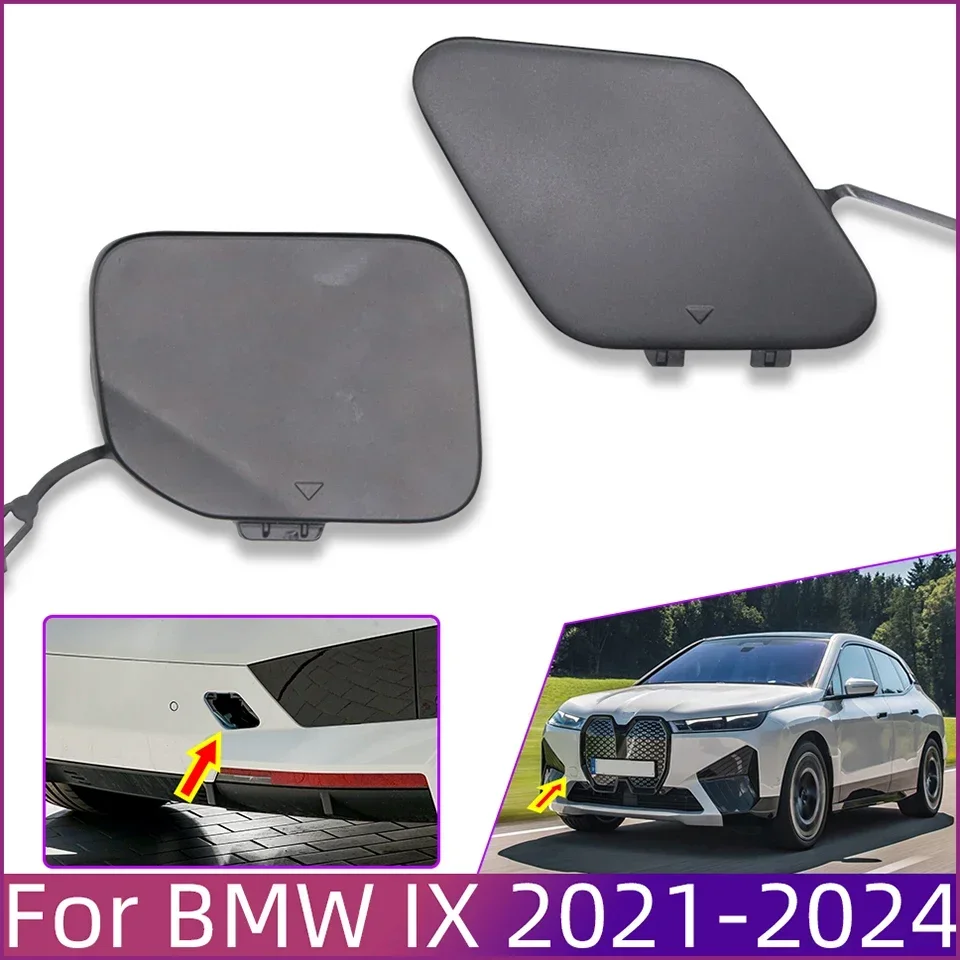 

For BMW IX M-Sport 2021 2022 2023 2024 Bumper Towing Hook Cover Hauling Cap Housing Trim Shell Painted 51115A3AE01 51125A2F3B7