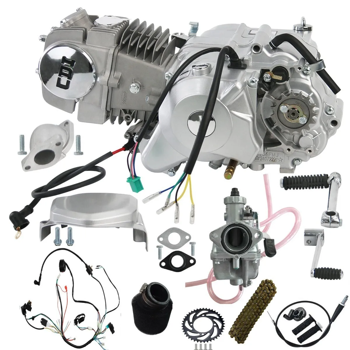 

140cc Engine Motor 4 Stroke Kick Electric Start For Trail XR50 CRF SSR 150cc 110