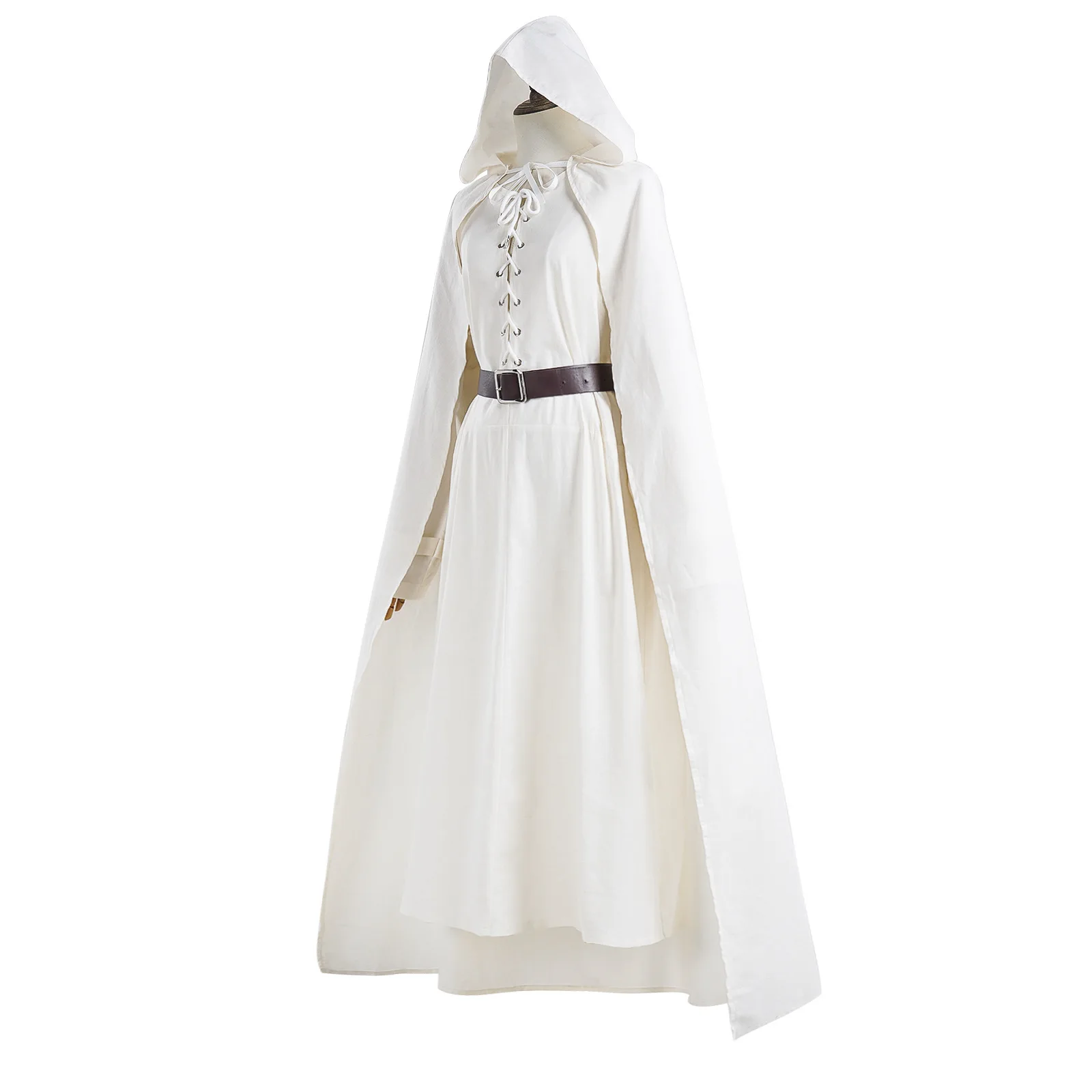 loween Movie Abito bianco Gandalf Costume da film cosplay Abbigliamento etnico da donna Vestito per spettacoli teatrali