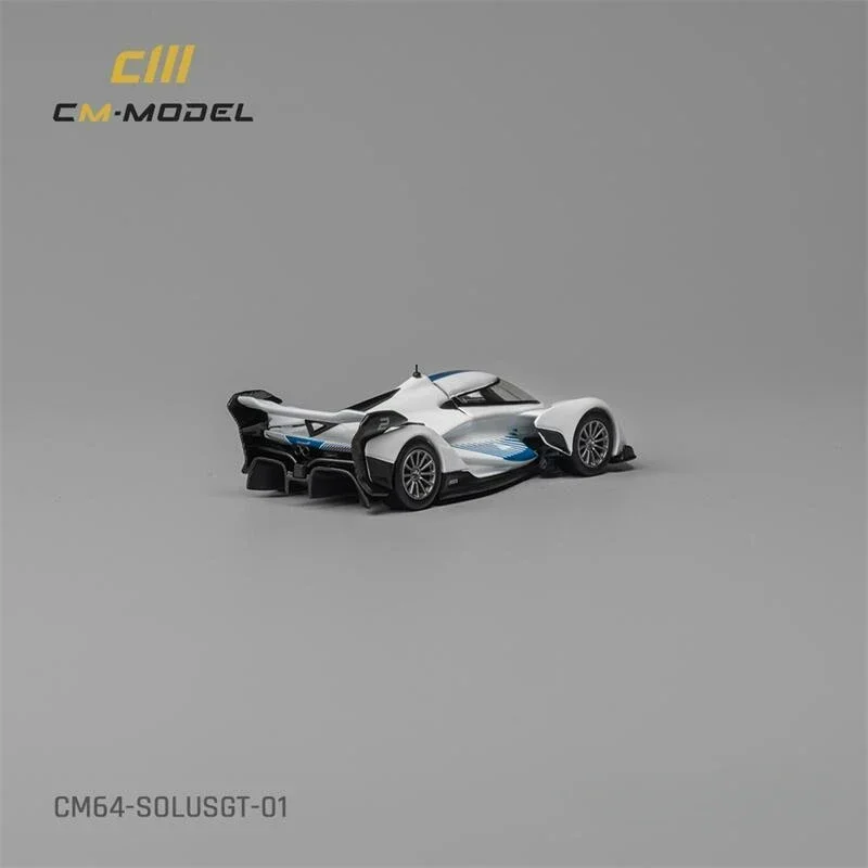 CM MODEL 1:64 SolusGT รถโมเดลเหล็กสีน้ําเงินขาว