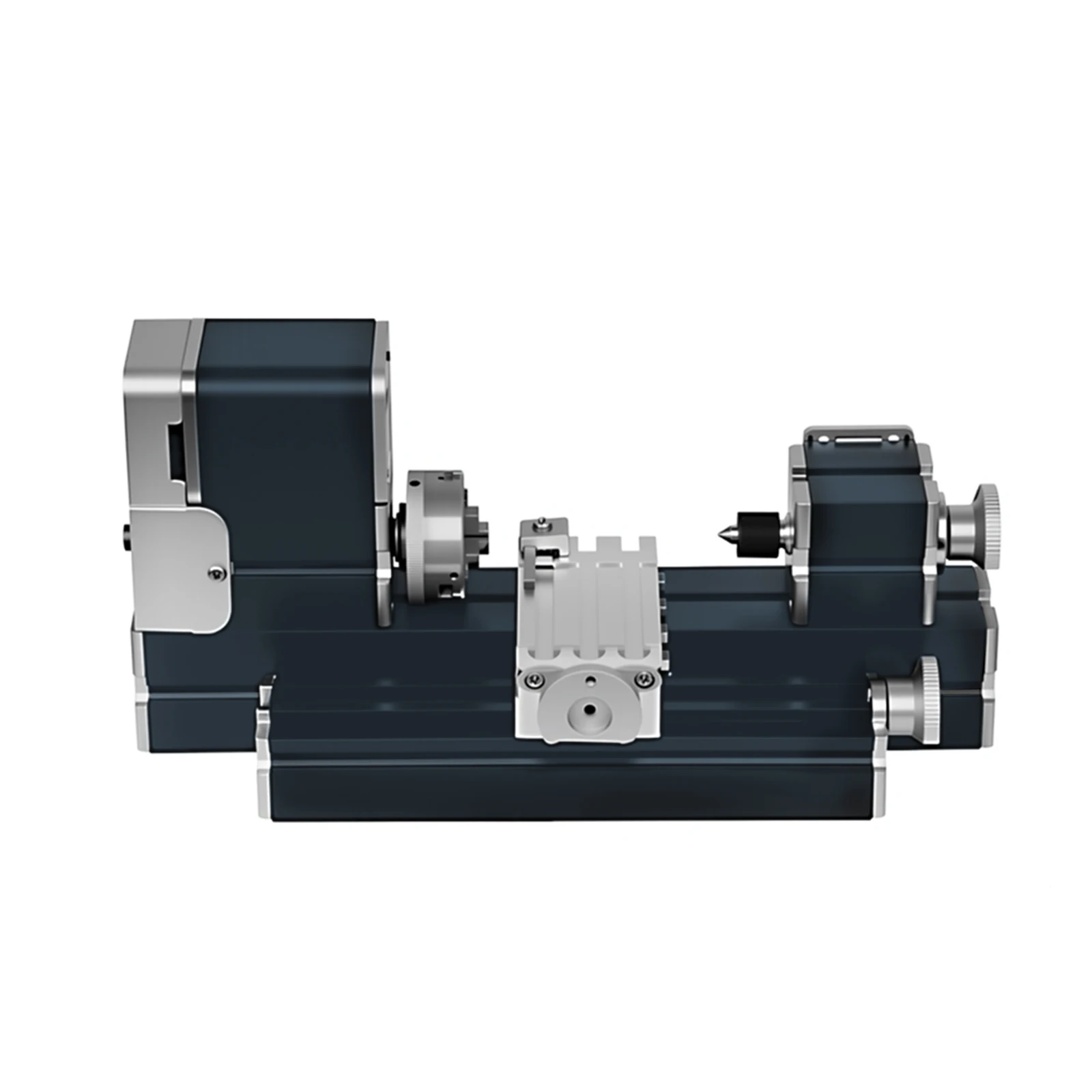 60W, 12000 rpm Mini DIY Metal Lathe Machine with Base for Wood, Soft Metals, Plexiglass, Plastic, etc