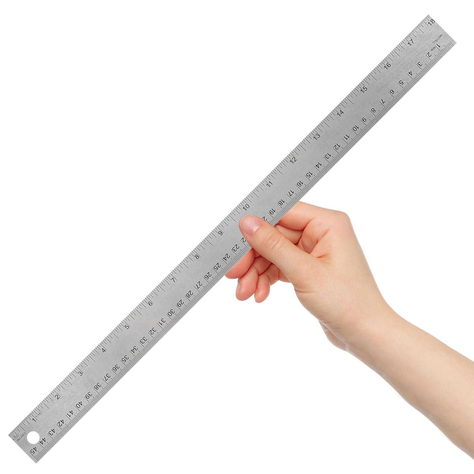 Stainless Steel Cork Back Ruler Smooth Surface School Office Engineering Woodworking Measuring Drawing Straight Edge