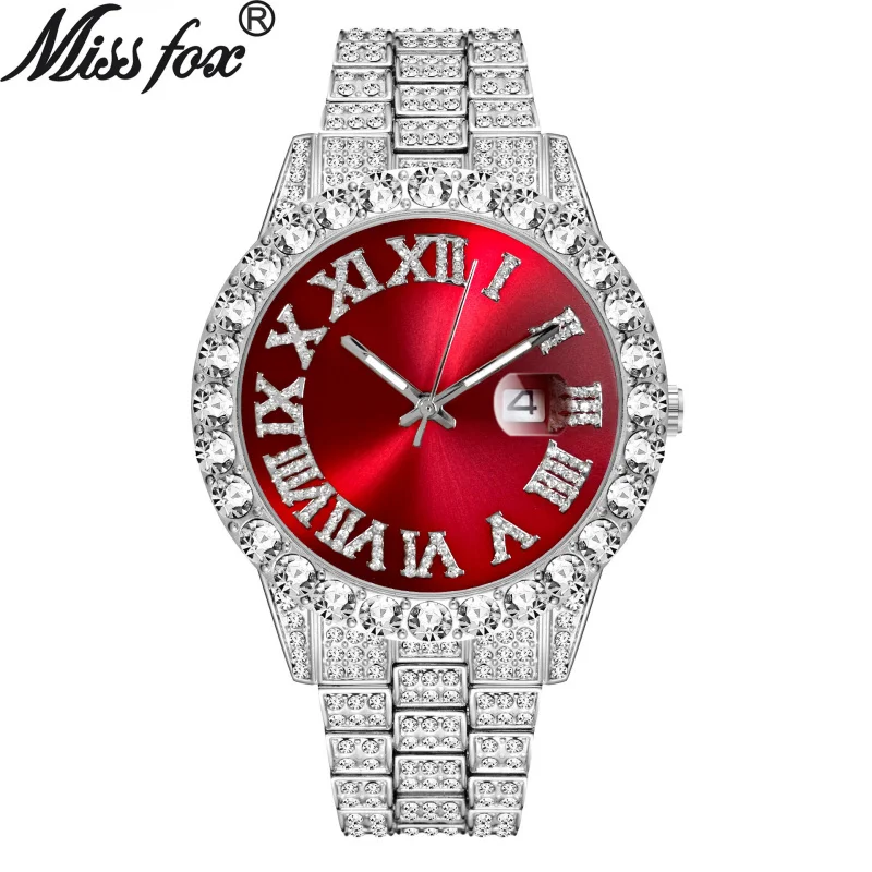 Marchio ufficiale spedizione gratuita orologio europeo e americano personalità degli uomini caldi stile Hip Hop grande marca acqua fantasma diamante romano