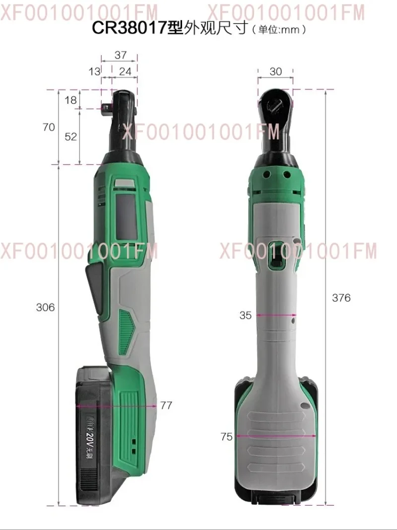 

Quick-Charge Lithium Battery Ratchet for Stage Truss Installation 20V Brushless 90° Right-Angle Electric Wrench & Heavy-Duty Use