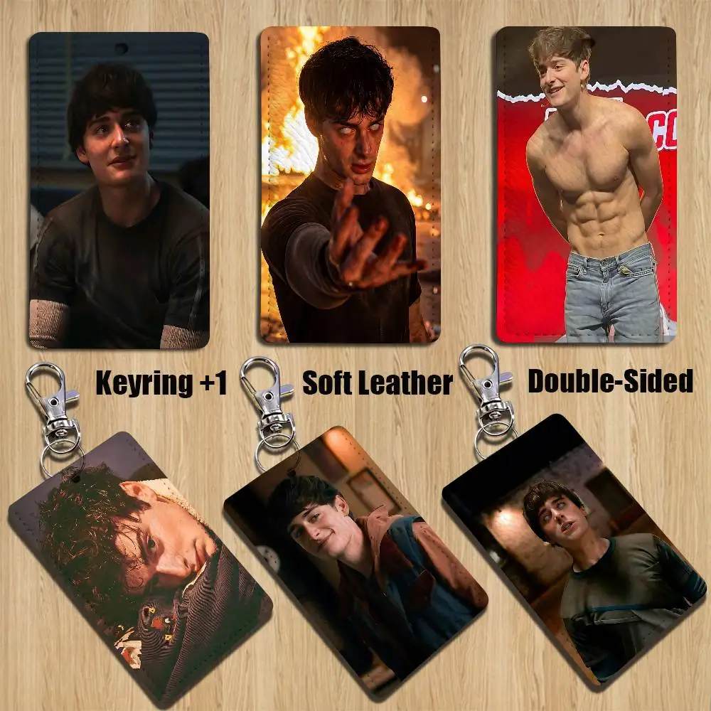 

I love W-Will Byers S-Stranger Holder For Bank Business Work Card Holder Student Card Case Bus Card Keychain