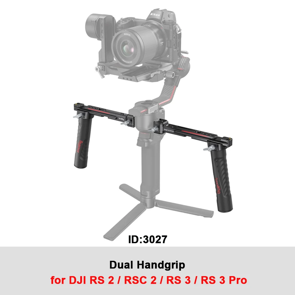 SmallRig Sling Dual Handgrip/Monitor Mount/NATO Klem Accessoire voor DJI RS4 Mini/RS3/RS3 Pro/RS4 Pro/RS4 Stabilisator 3028B