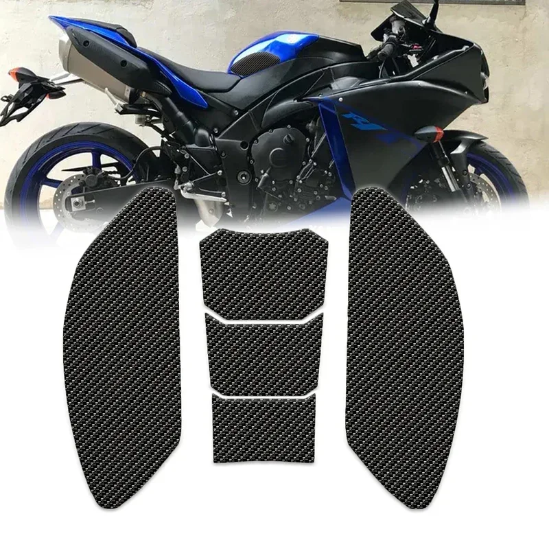 

For Yamaha YZF R1 R1M YZFR1 YZF-R1 2009 - 2014 Side Fuel Tank Pad Tank Pads Protector Stickers Decal Gas Knee Grip Traction