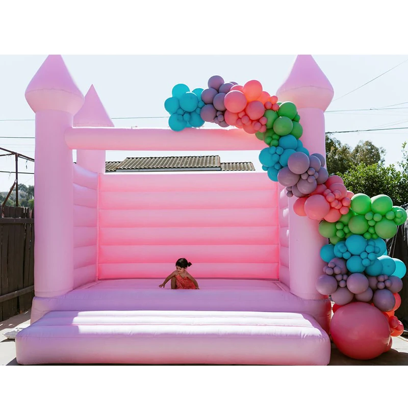 13ft Inflatable Bounce Castle Wedding Bouncer Kids Bouncy Castle Pink Bounce House For Sale