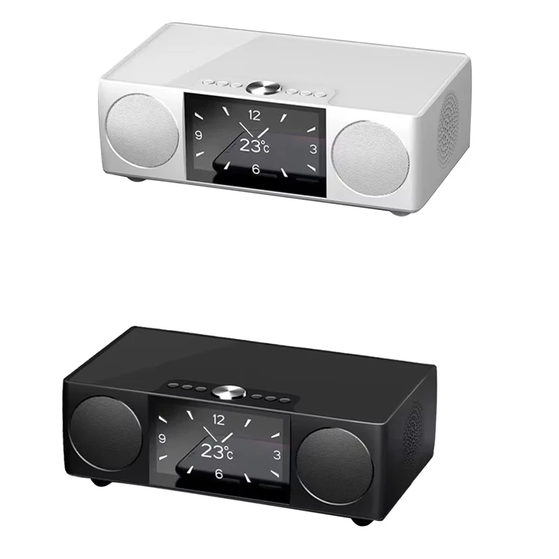 

Video Bluetooth Speaker Theater K-Song Record Sound Music System With AUX USB TF Alarm Clock Fm Radio LED Display