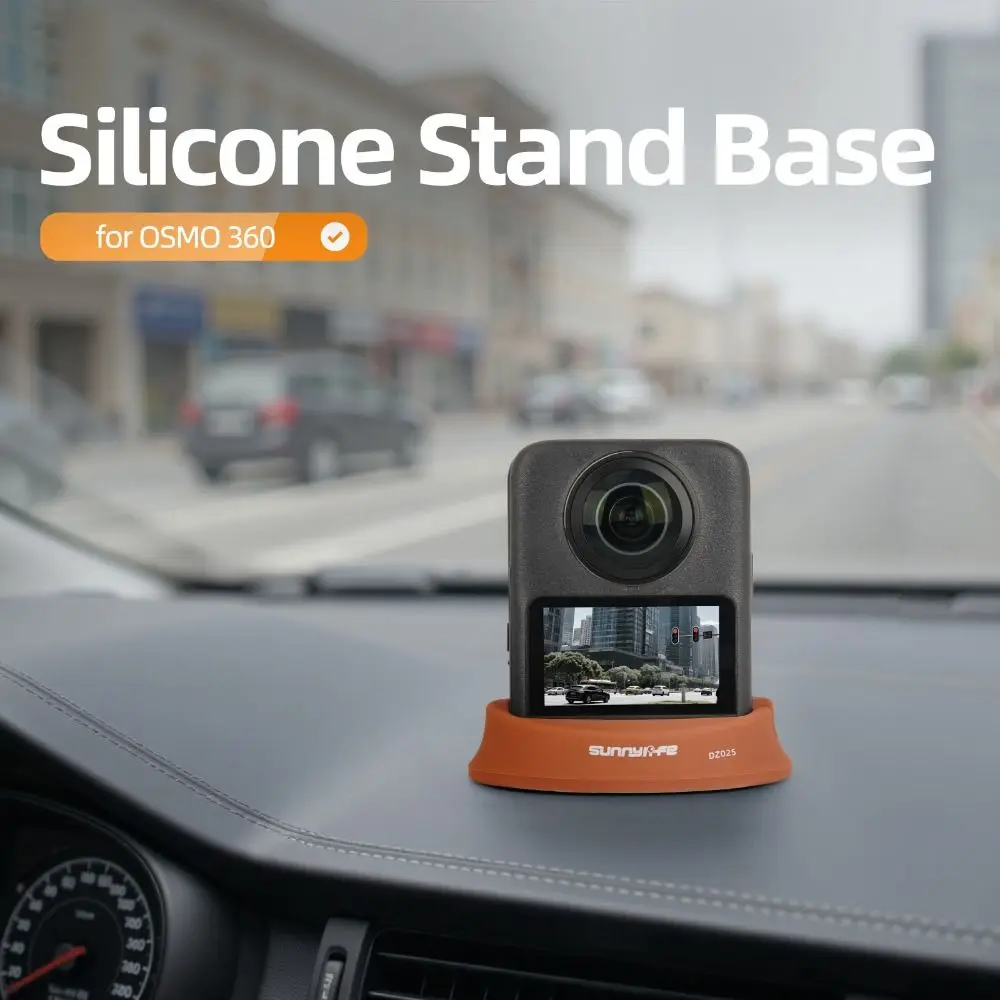 Base de escritorio de silicona antideslizante soporte de montaje duradero fijo estable soporte de montaje para coche para DJI Osmo 360 accesorios de Cámara de Acción