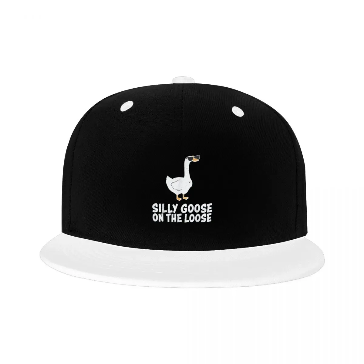 New Silly Goose On The Loose Flat Brim Hat Embroidery Baseball Cap Hip Hop Hat