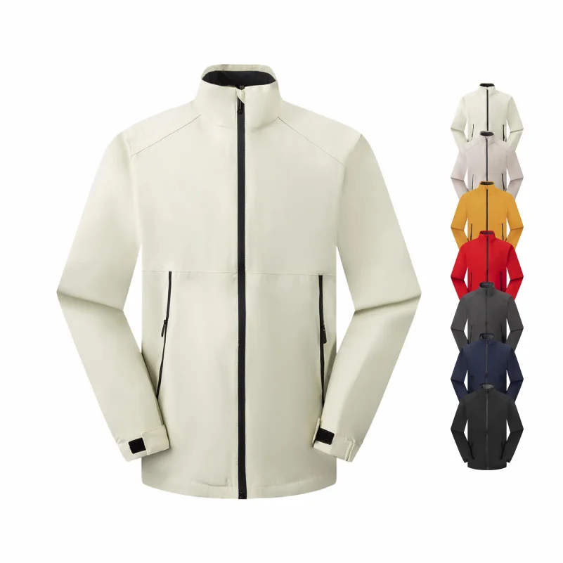 

Autumn Winter Waterproof Windbreaker Zip Pockets Protection Jackets Working Activities Clothes Outdoor Windbreaker Jacket Camp
