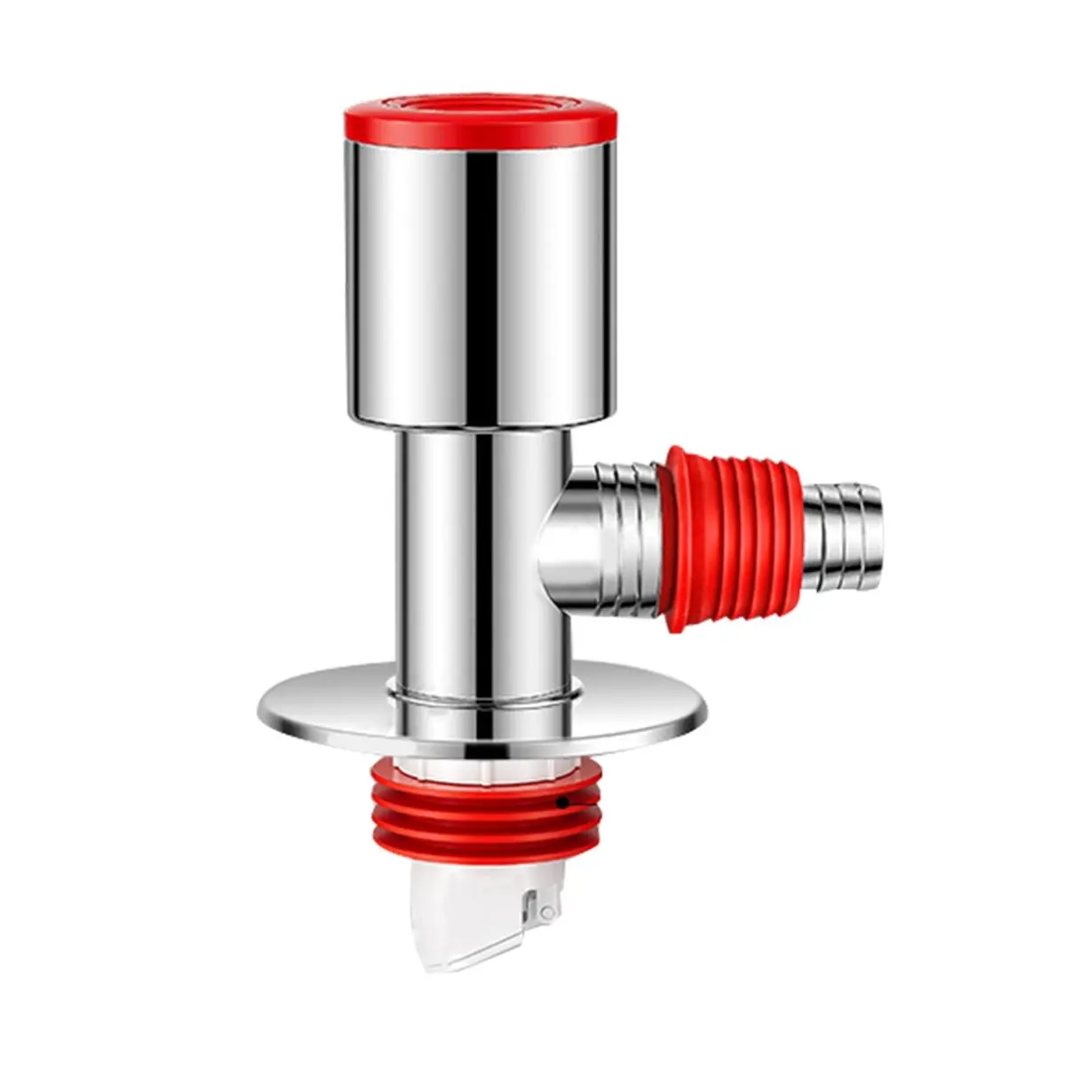 A64K Washing Machine /Dryer Downpipe Three-Way Water Distributor Drainage Channel Anti-Odor Floor Drain Connector Positive